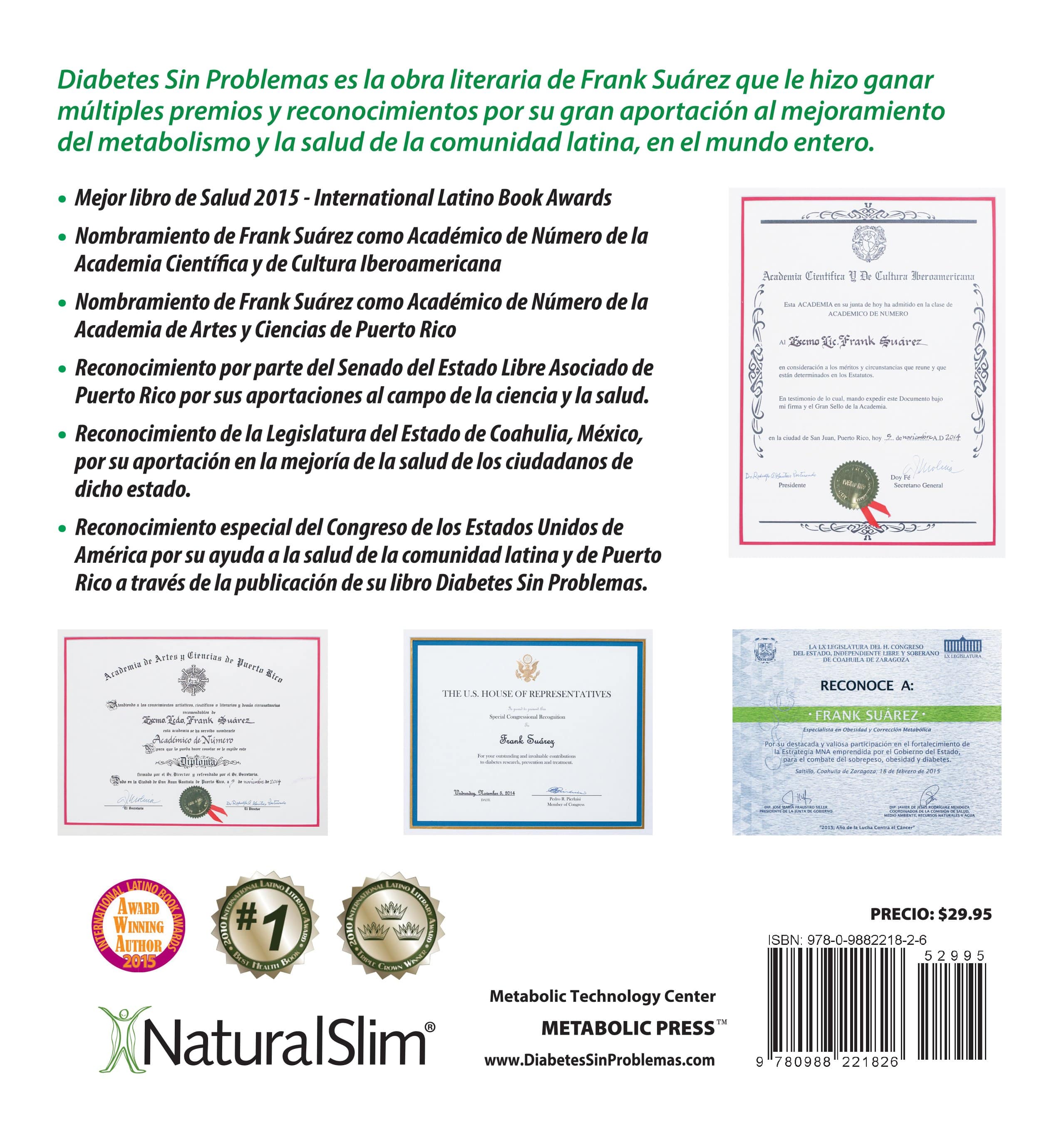 Libro Diabetes Sin Problemas Version Profesional Limitada de Frank Suárez 20%OFF - Image 4