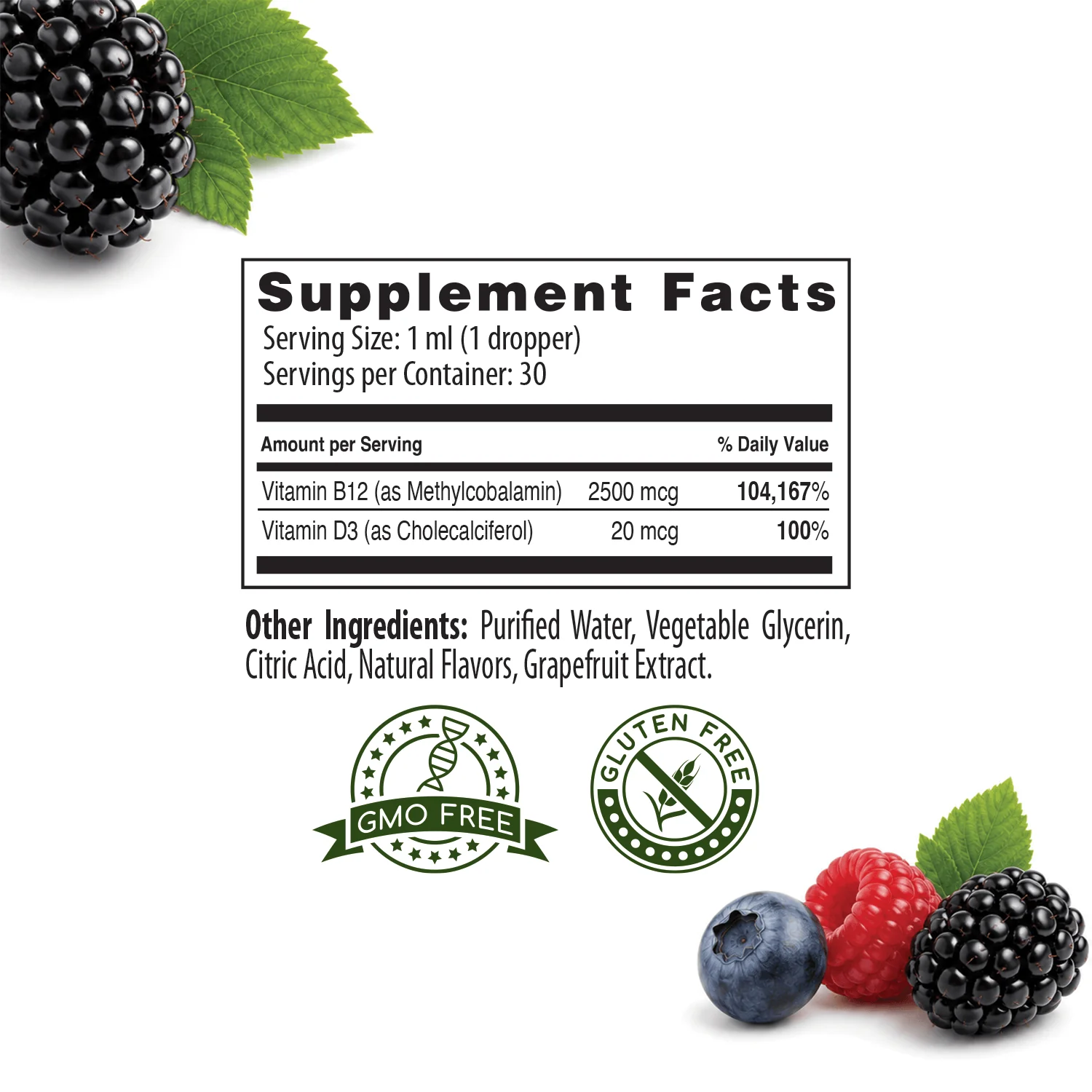 METAB-12® | Liquid Vitamin B-12 (methylcobalamin) + Vitamin D | Vitamina B-12 y D - Image 4