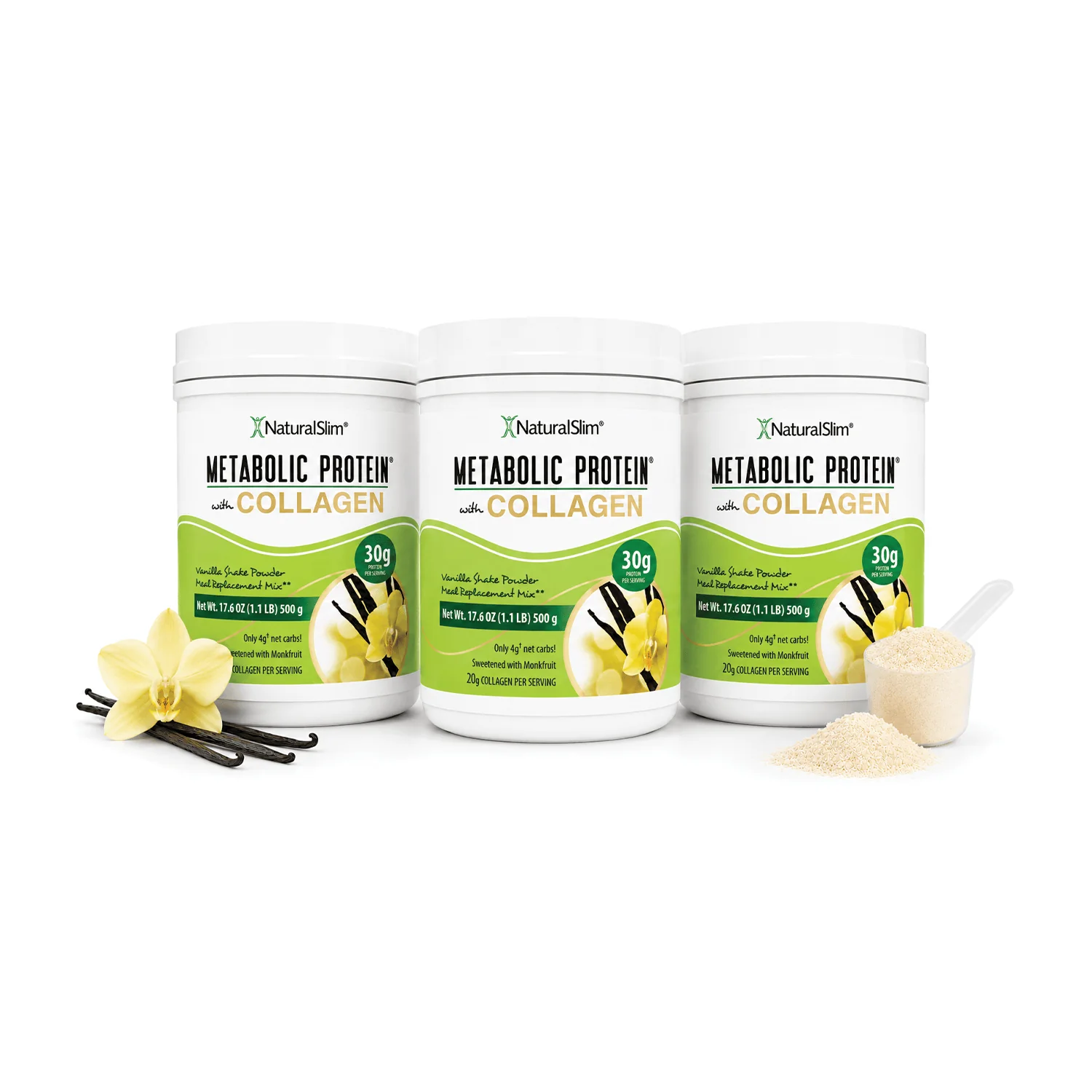 METABOLIC PROTEIN® with COLLAGEN - VANILLA | Batida de proteína de “whey” sabor Vainilla con Colágeno - Image 6