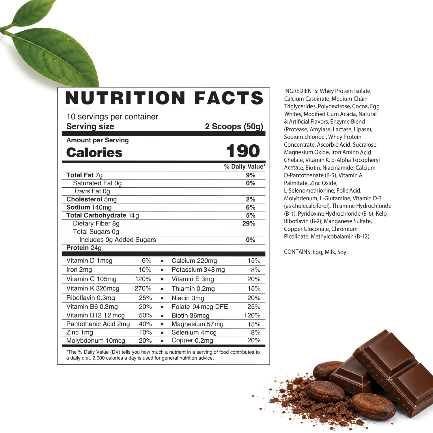 Metabolic Protein® C-Plus  Chocolate | Batida de proteína de “whey” reforzada con Vitamina C - Image 4