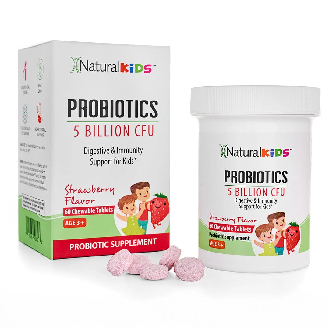 NaturalKids® PROBIOTICS™ | Probióticos masticable | Apoyo digestivo e inmunológico* para niños - Image 5