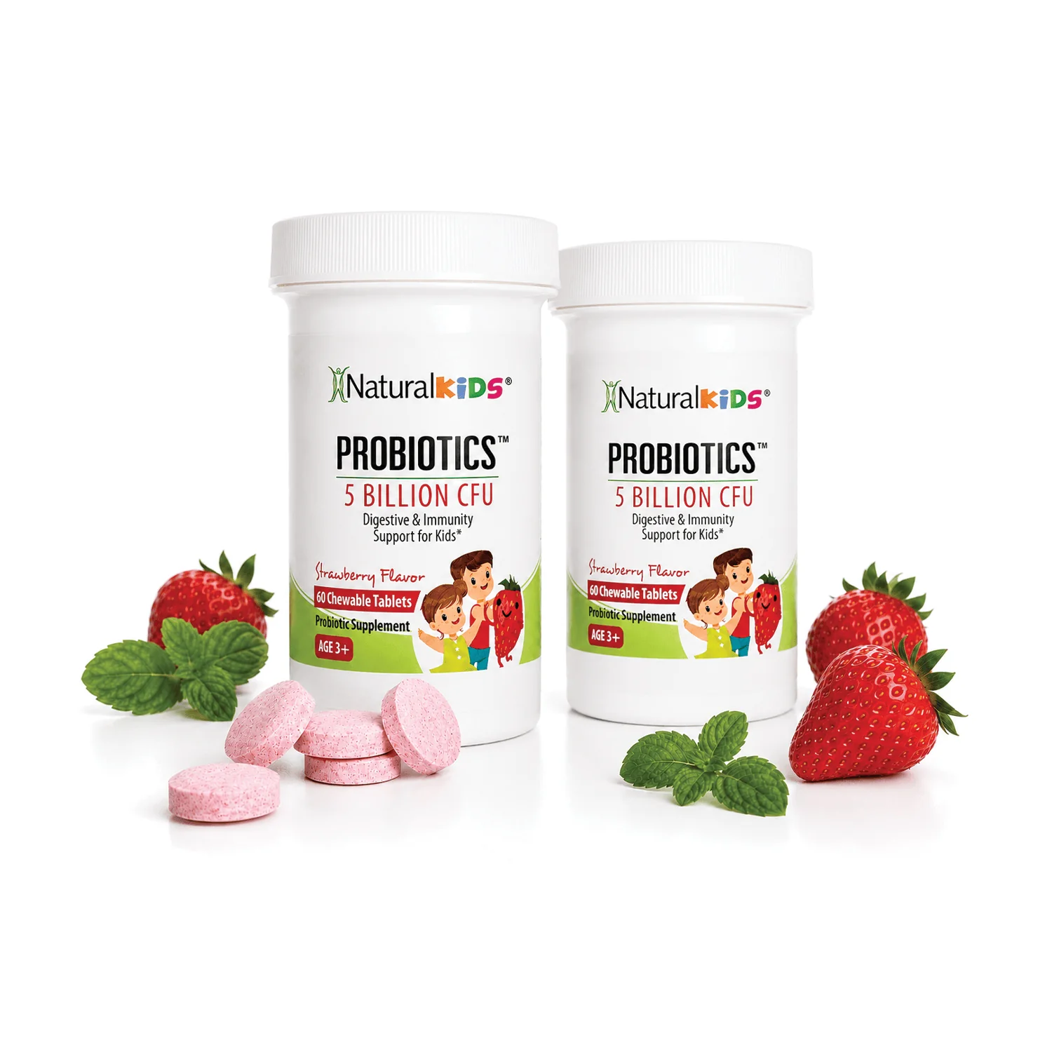 NaturalKids® PROBIOTICS™ | Probióticos masticable | Apoyo digestivo e inmunológico* para niños - Image 6