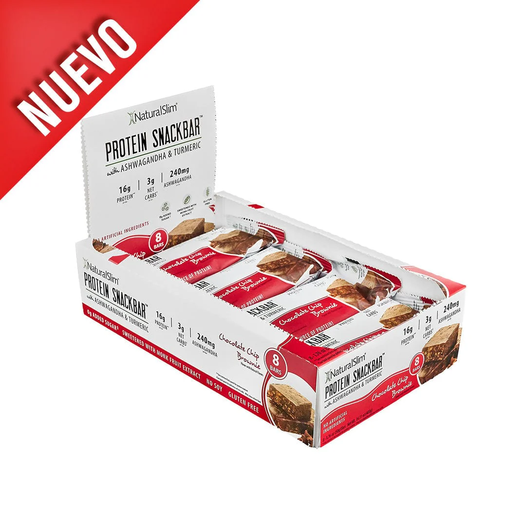 NaturalSlim® Protein Snackbar™ Chocolate Chip Brownie | Barras de proteína - Image 3