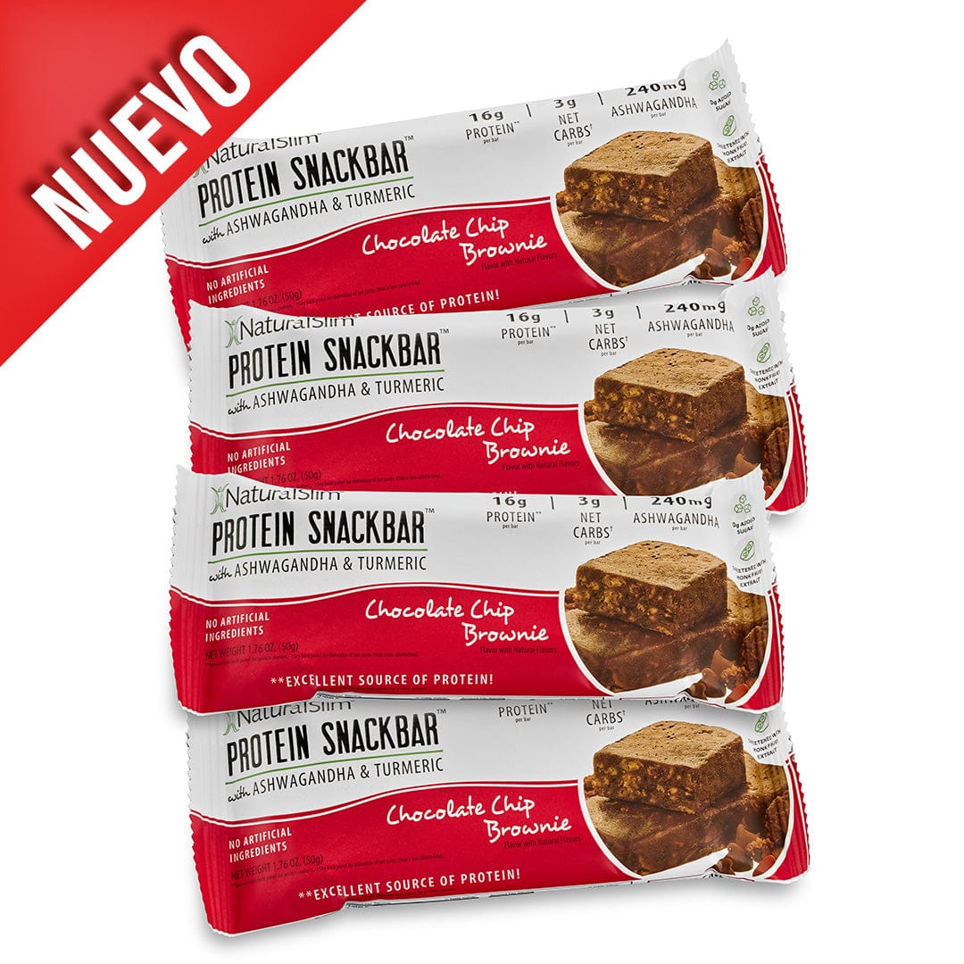 NaturalSlim® Protein Snackbar™ Chocolate Chip Brownie | Barras de proteína - Image 9