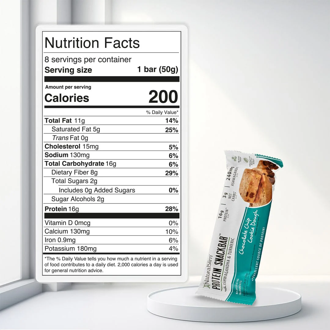 NaturalSlim® Protein Snackbar™ Chocolate Chip Cookie Dough | Barras de proteína - Image 10