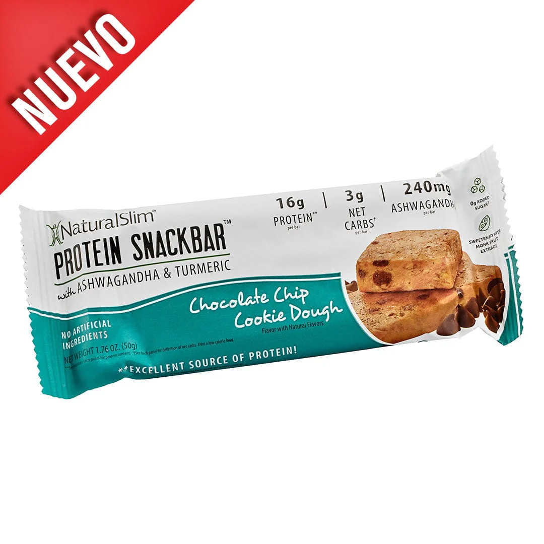 NaturalSlim® Protein Snackbar™ Chocolate Chip Cookie Dough | Barras de proteína - Image 8