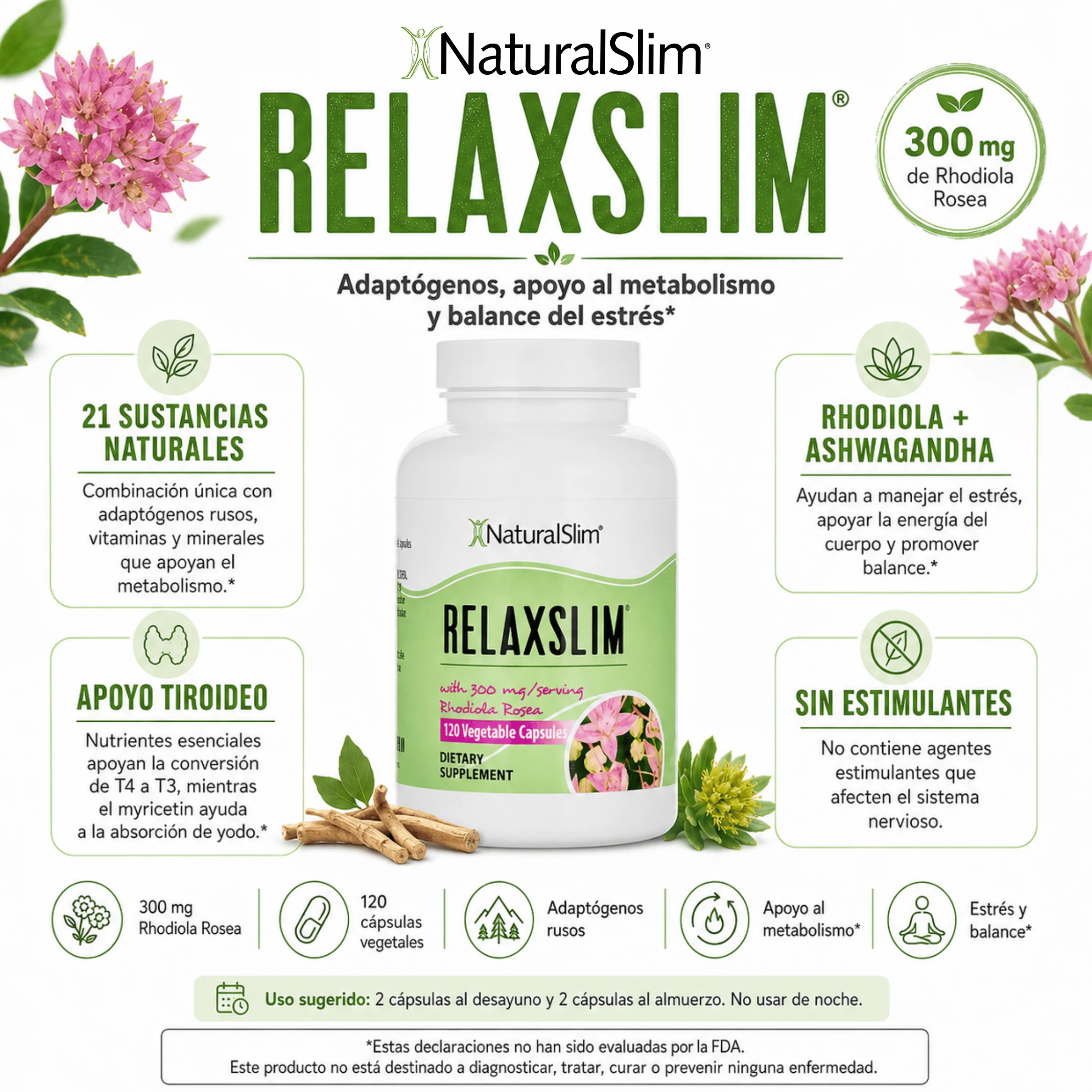 RelaxSlim® | Adaptógenos y Rhodiola Rosea - Image 3
